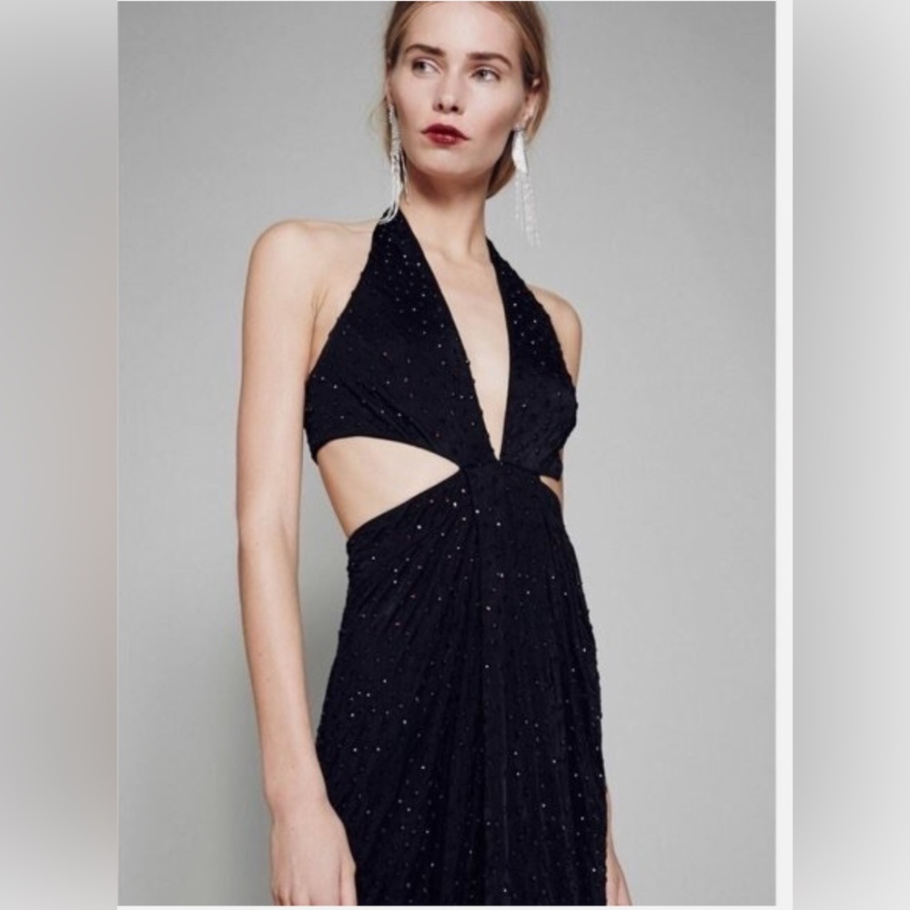 Free People beaded Midnight Hour Dress - Picture 2 of 7